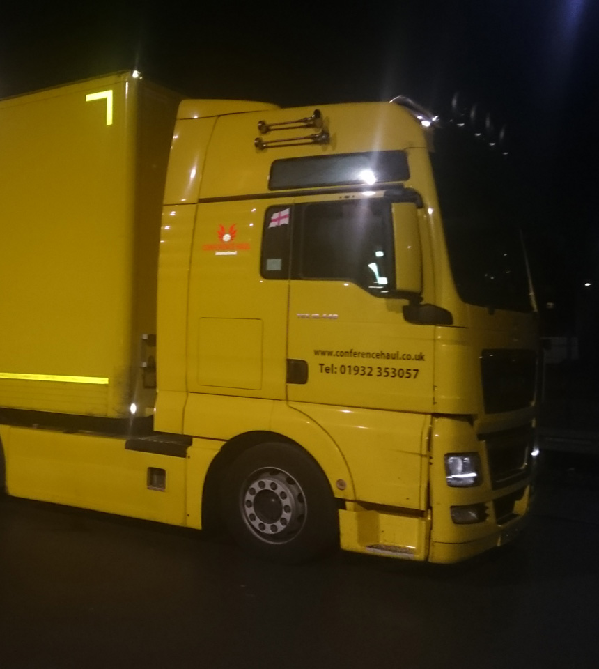 Lorry used for transport
